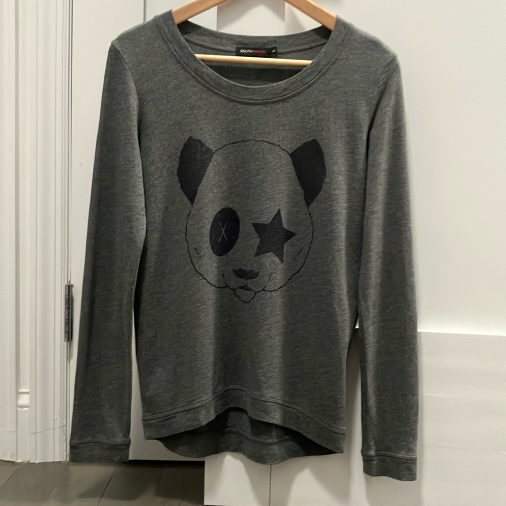 South Parade Panda Long Sleeve Shirt Size XS - Picture 2 of 6